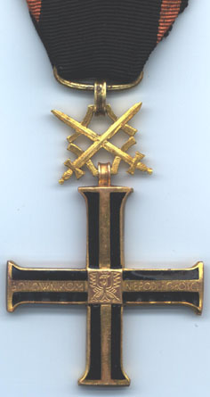 Крест Независимости с мечами (аверс)