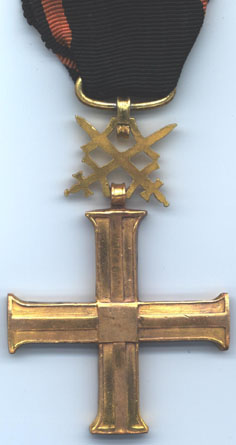 Крест Независимости с мечами (реверс)
