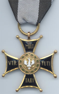Орден "Виртути милитари" 3-го класса (аверс)