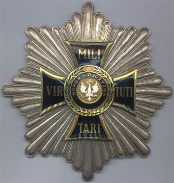Звезда Ордена "Виртути милитари" 1-го класса (аверс)