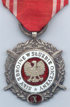 Серебряная медаль "ВС на службе Родине"- 10 лет (аверс)