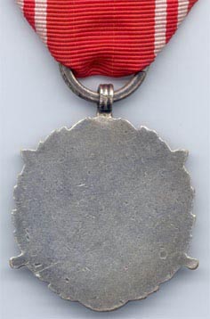 Серебряная медаль "ВС на службе Родине"- 15 лет (реверс)