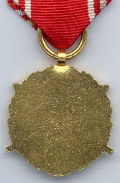 Золотая медаль "ВС на службе Родине" - 20 лет (реверс)