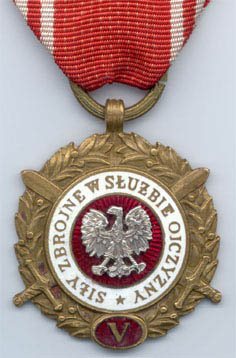 Бронзовая медаль "ВС на службе Родине"- 5 лет (аверс)