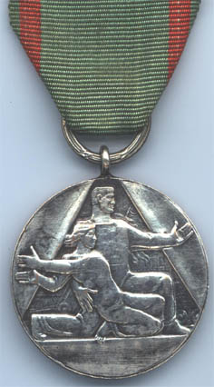 Медаль "За самопожертвование и отвагу" (аверс)